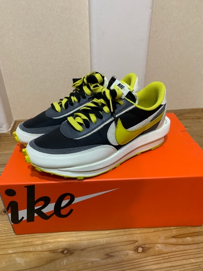 UNDERCOVER × sacai × Nike LD Waffle "Black/Sail-Dark Grey-Bright Citron"