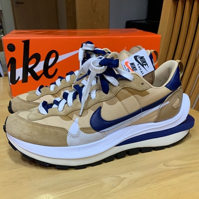 Sacai × Nike Vapor Waffle "Sesame And Blue Void"