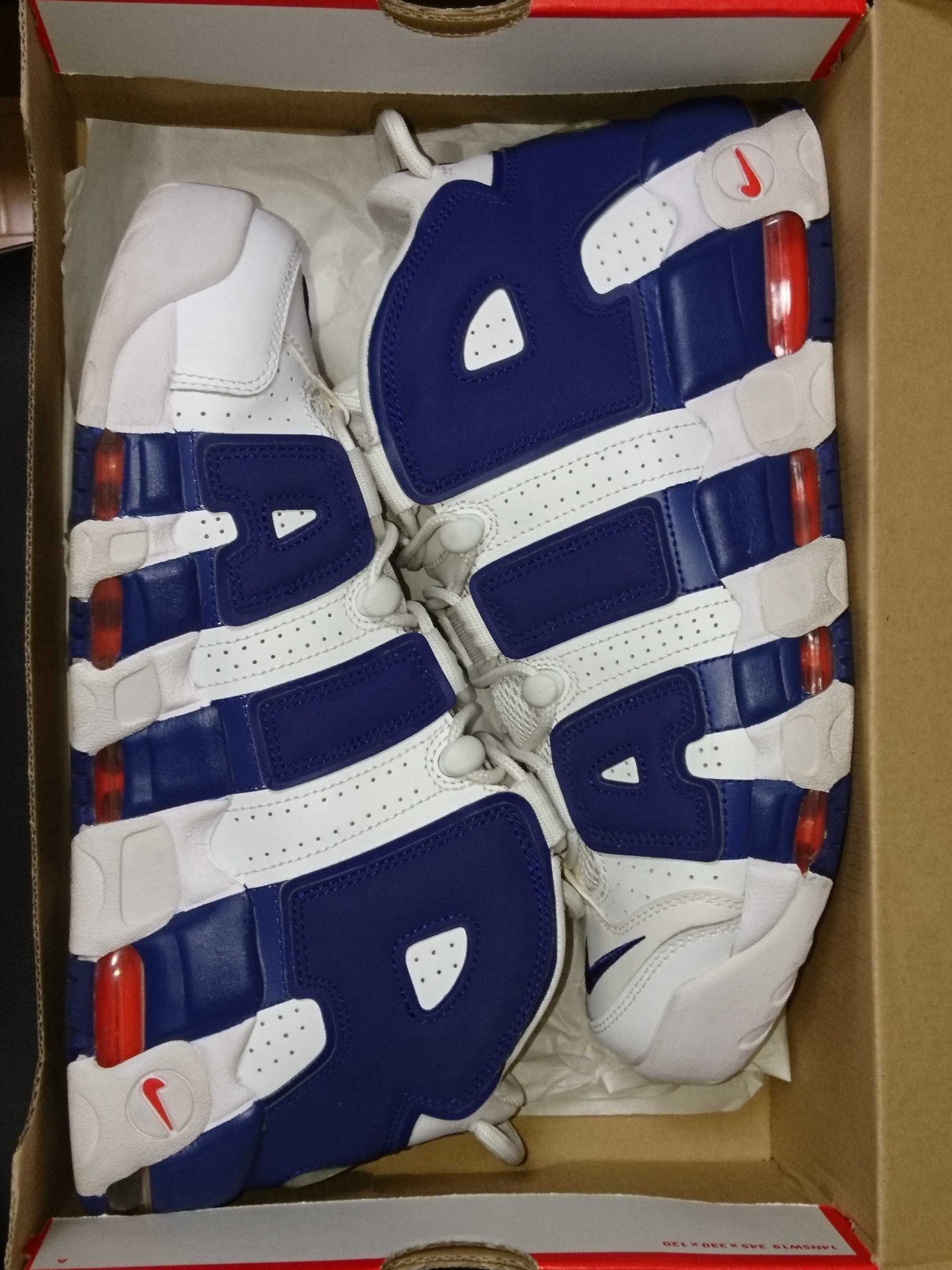 NIKE AIR MORE UPTEMPO 96 "WHITE/DEEP ROYAL BLUE"