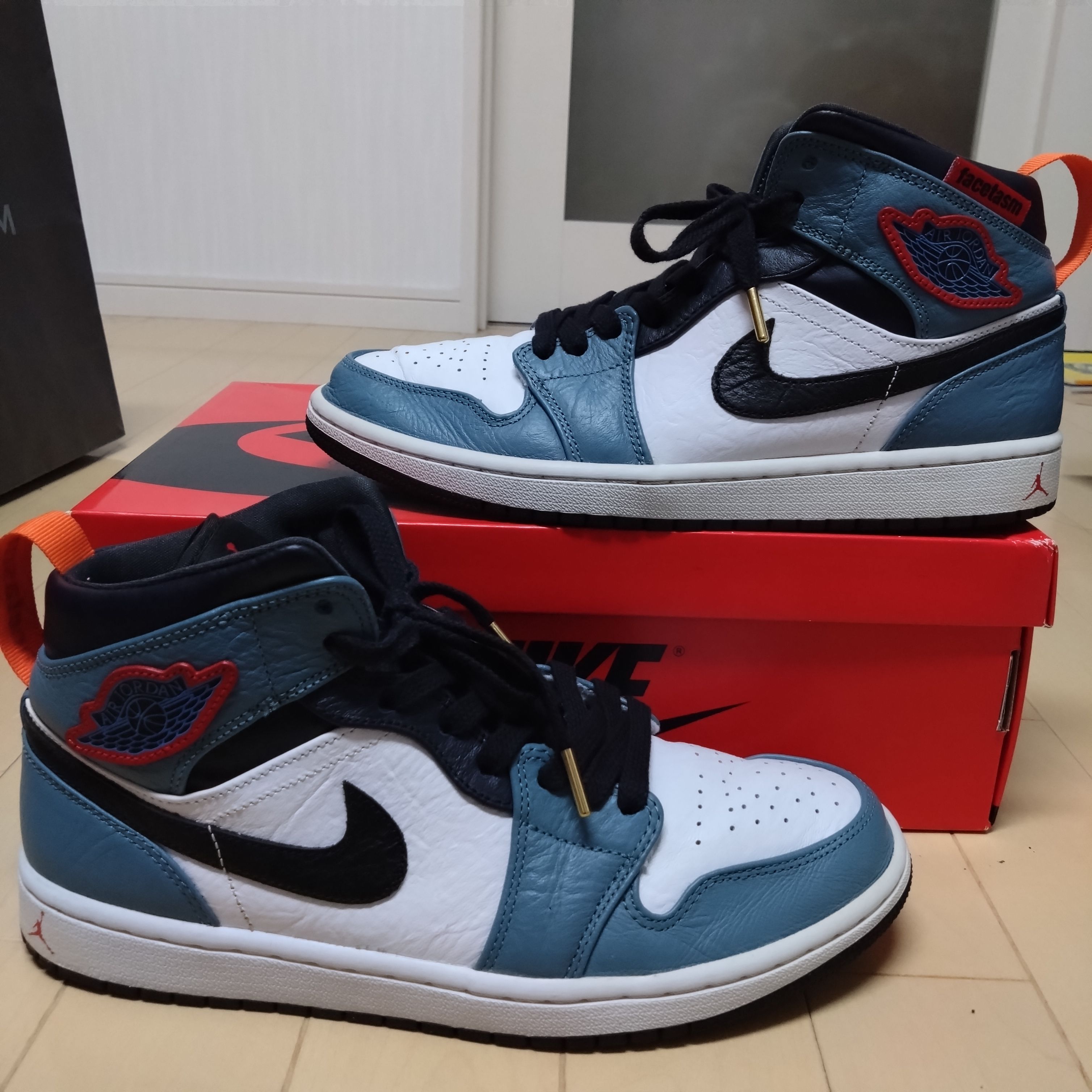 FACETASM × Nike Air Jordan 1 Mid "White/Navy"