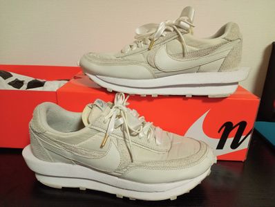 sacai × Nike LDV Waffle "Triple White"