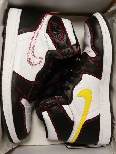 Nike Air Jordan 1 High OG Defiant "Black/Yellow/Gym Red"