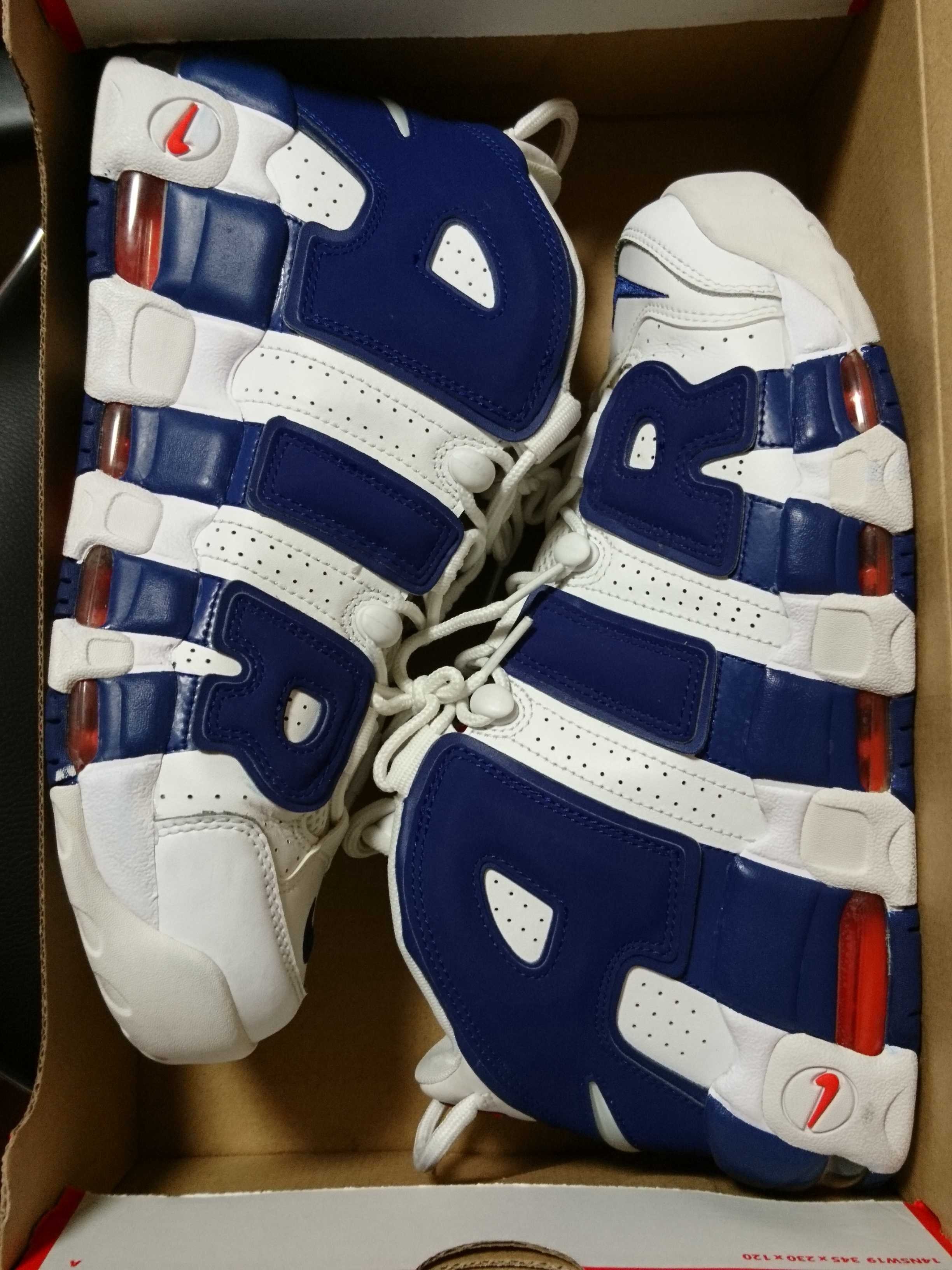 NIKE AIR MORE UPTEMPO 96 "WHITE/DEEP ROYAL BLUE"