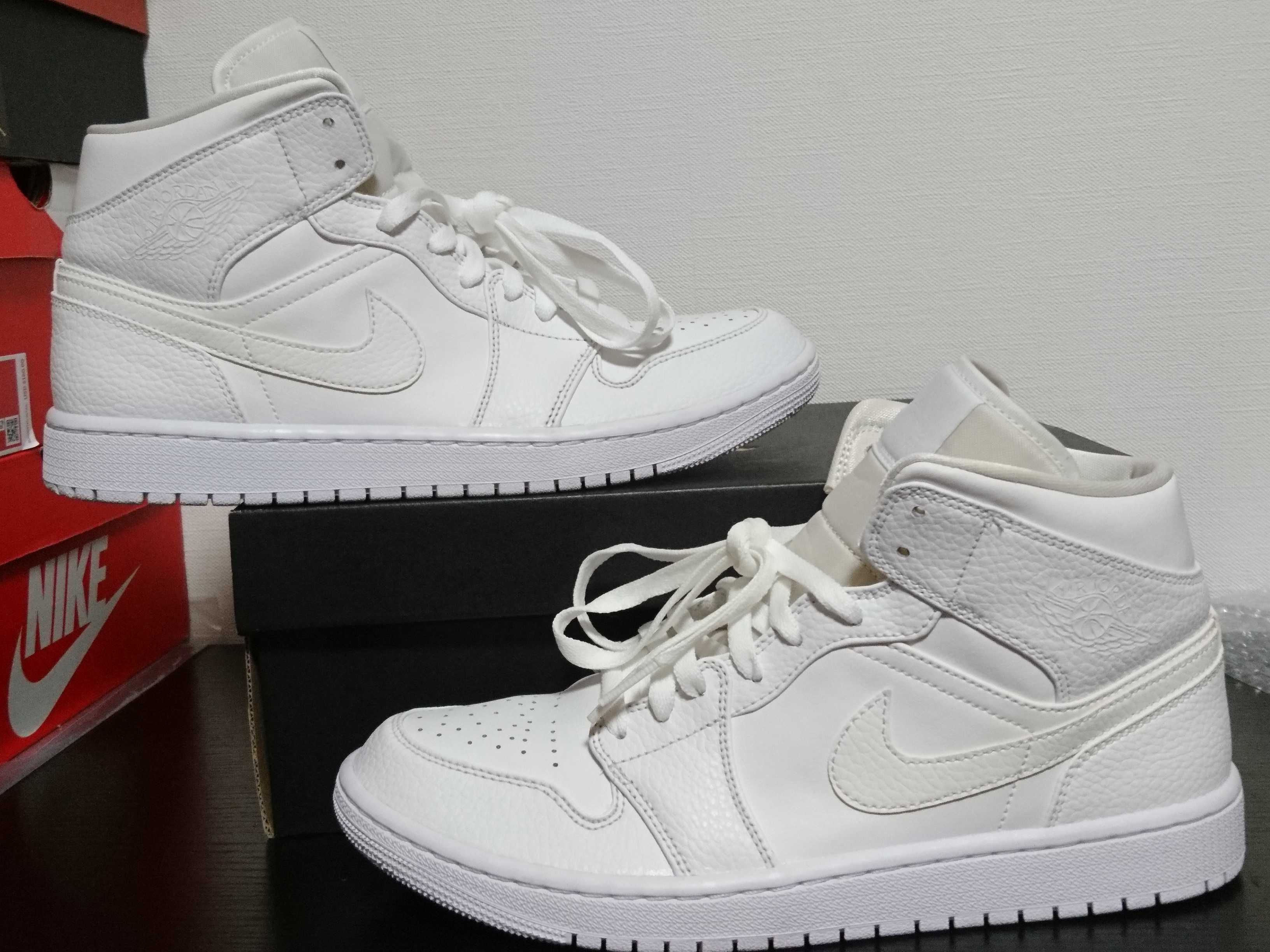 Nike Air Jordan 1 Mid "Triple White"(2020)