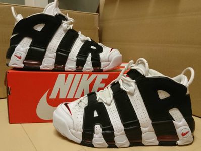 NIKE AIR MORE UPTEMPO "WHITE/BLACK/UNIVERSITY RED"(2020)
