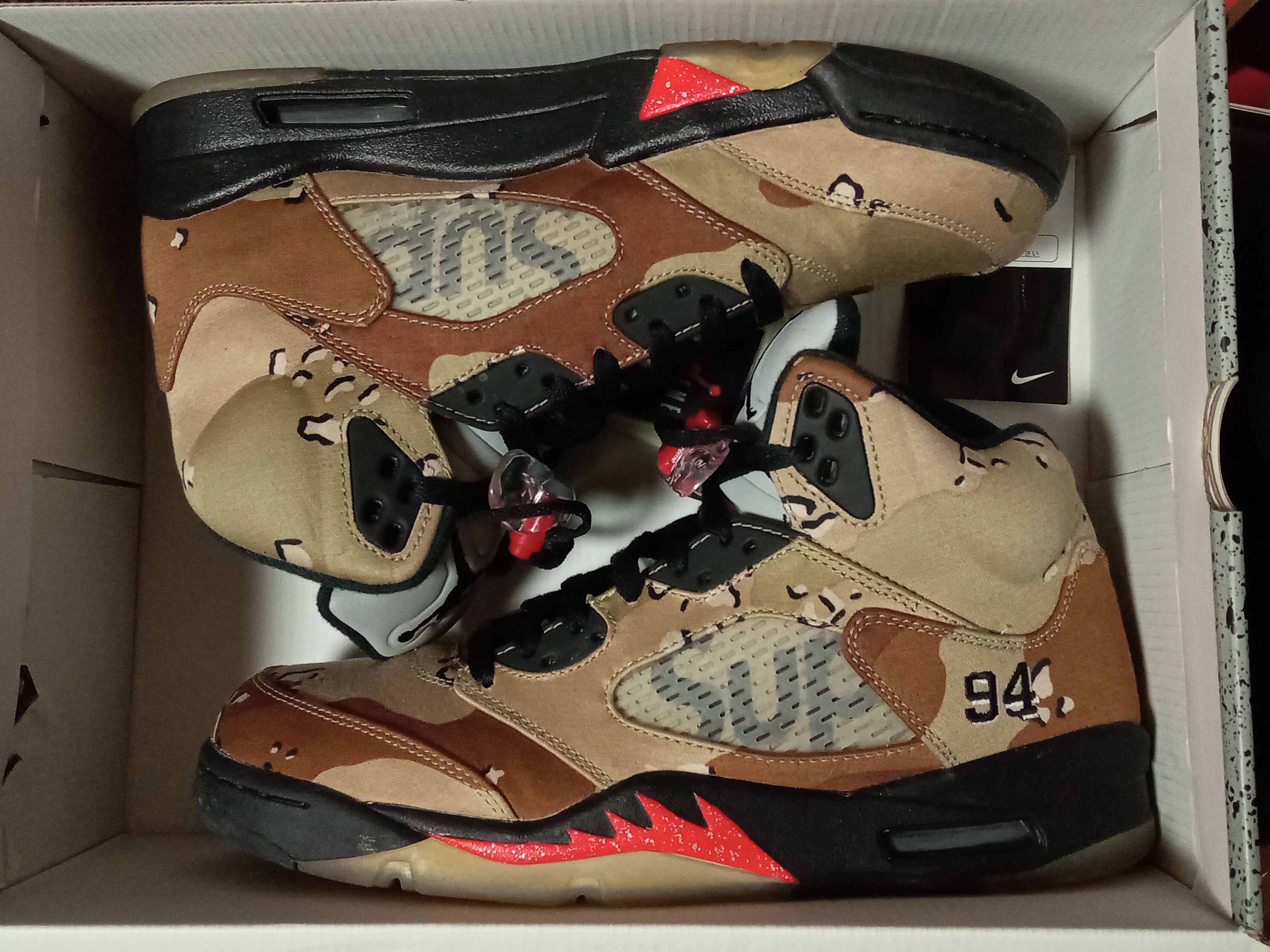 Supreme × Nike Air Jordan 5 Retro "Desert Camo"