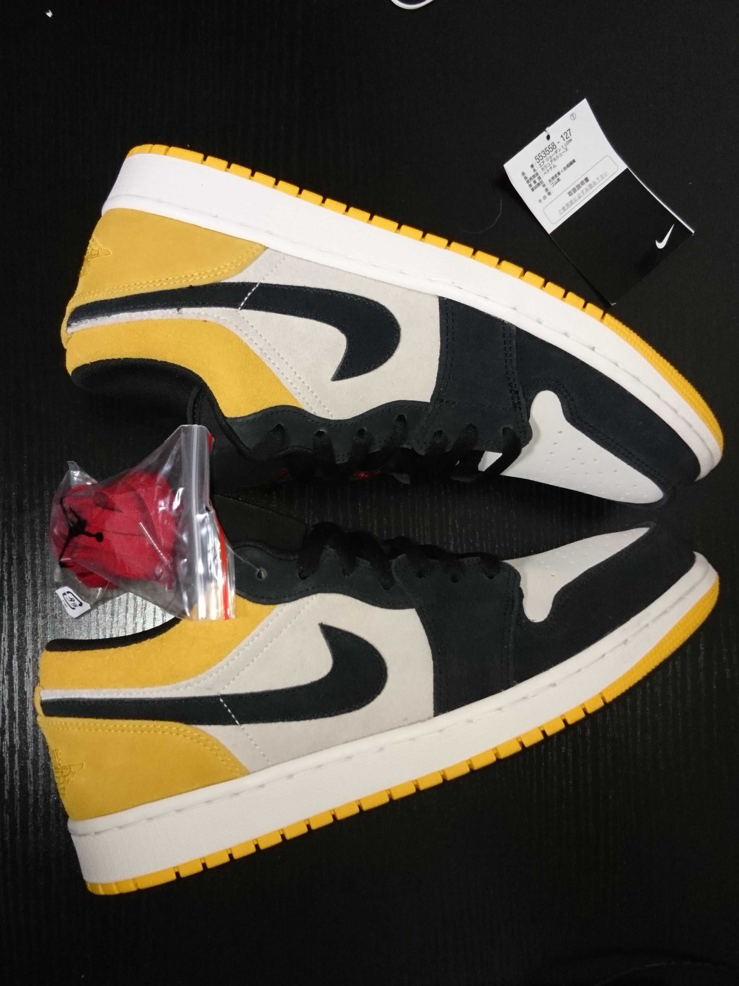Nike Air Jordan 1 Low "Sail University Gold Black"