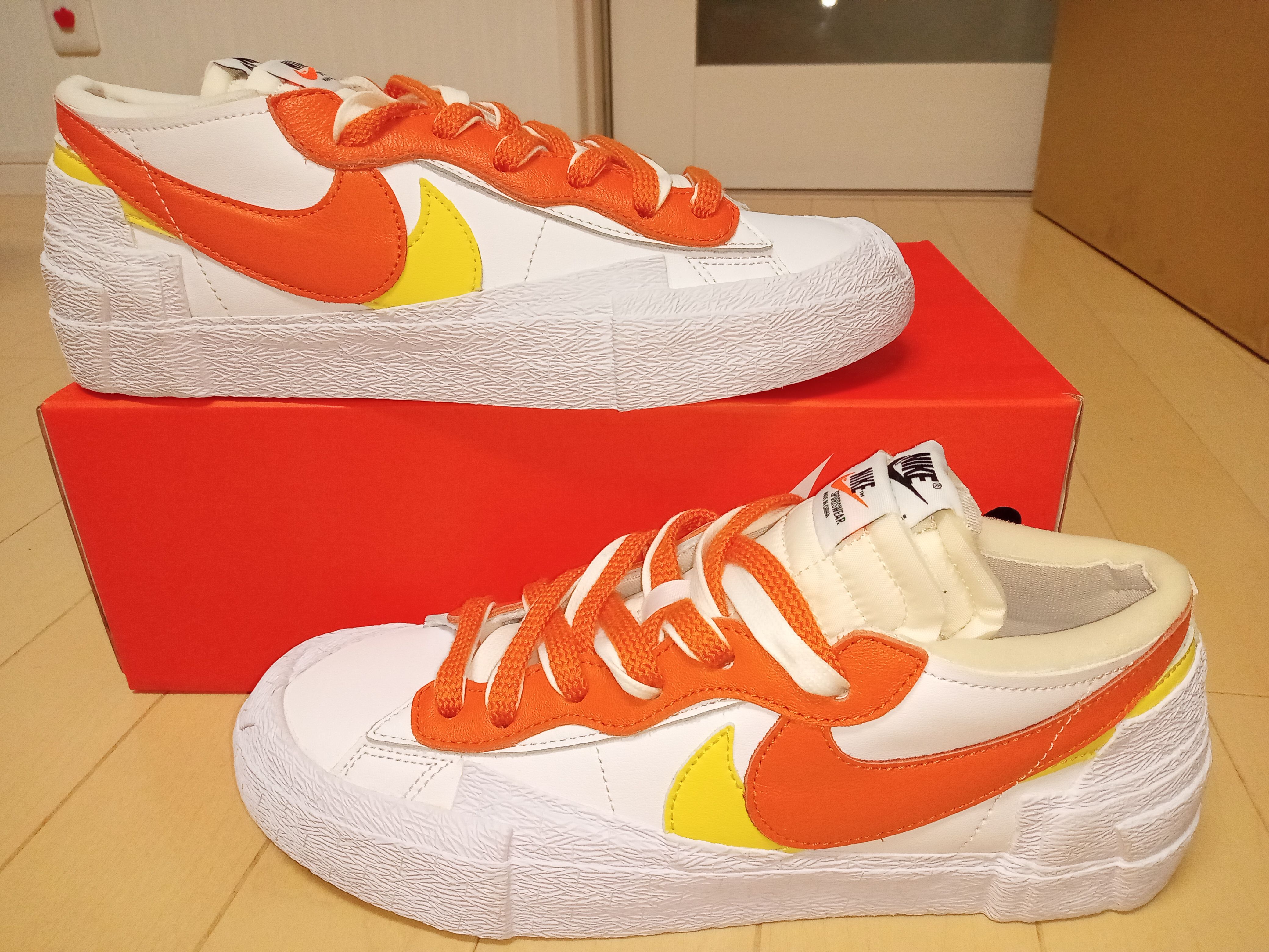 SACAI × NIKE BLAZER LOW "MAGMA ORANGE"