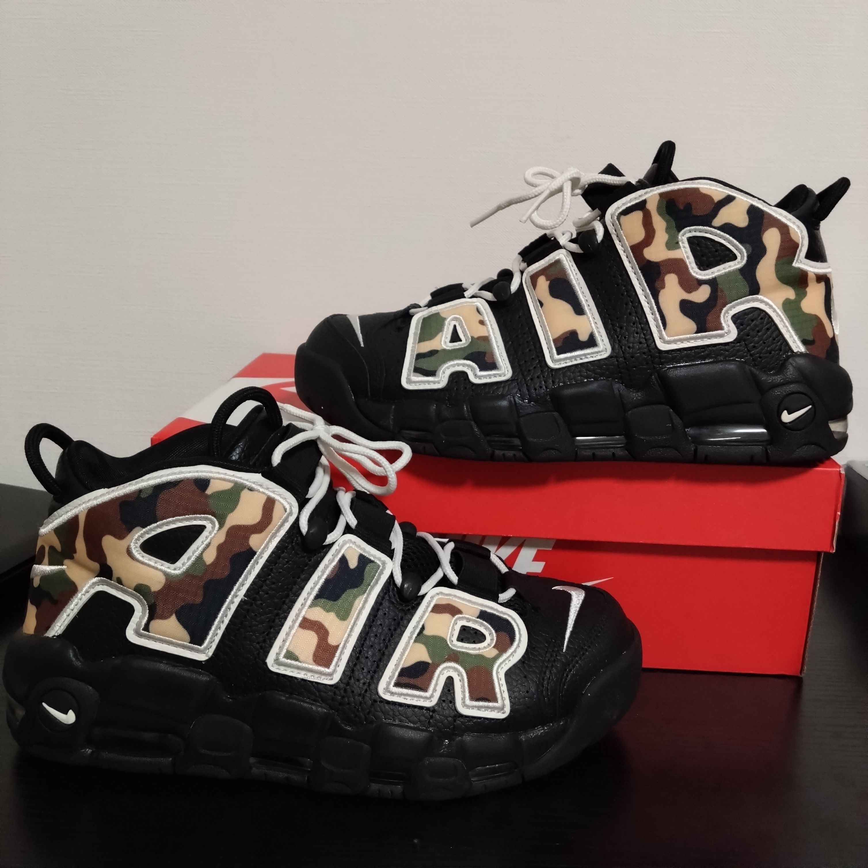 NIKE AIR MORE UPTEMPO "BLACK CAMO"