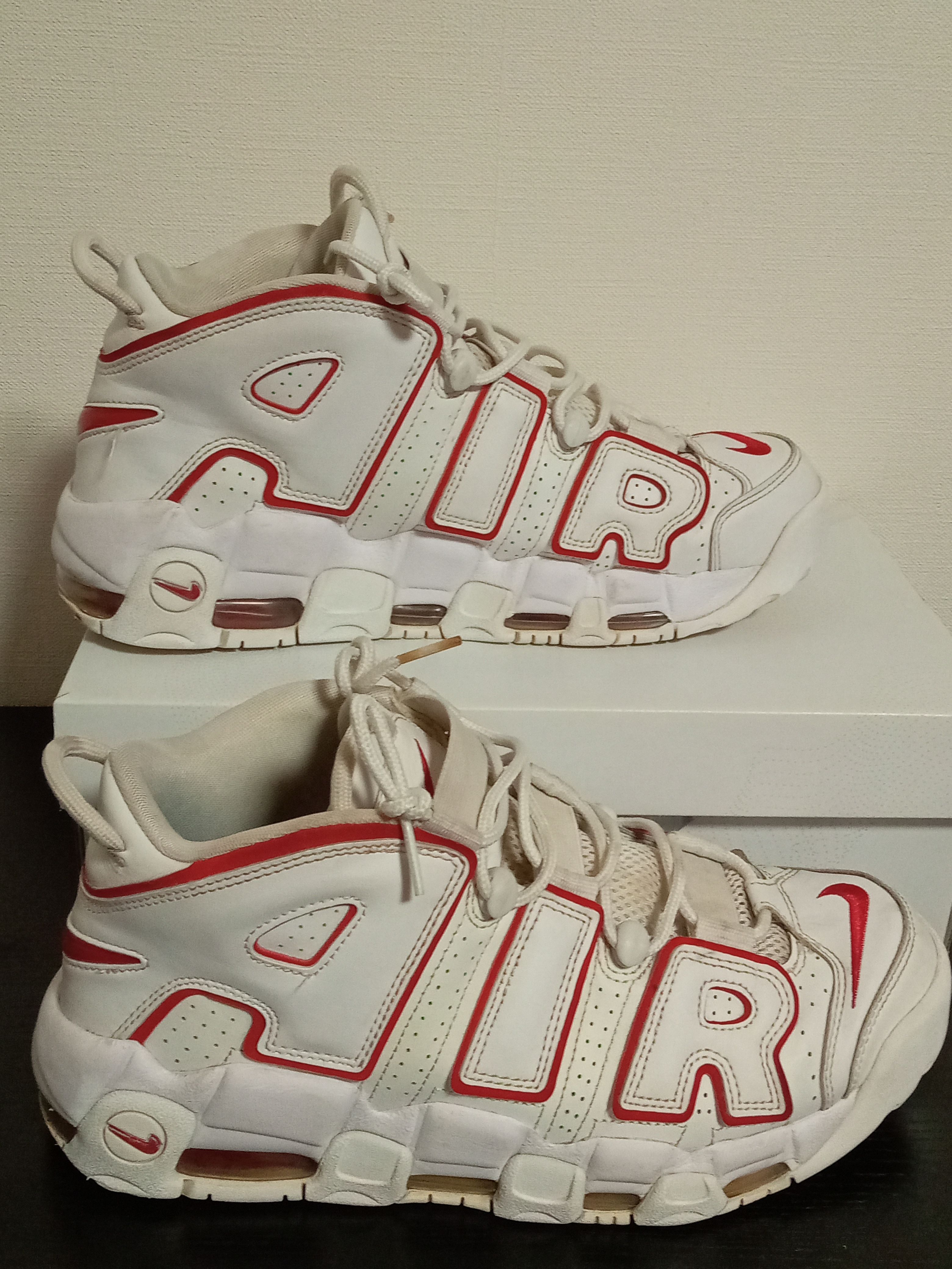 NIKE AIR MORE UPTEMPO "WHITE/VARSITY RED" (2018)