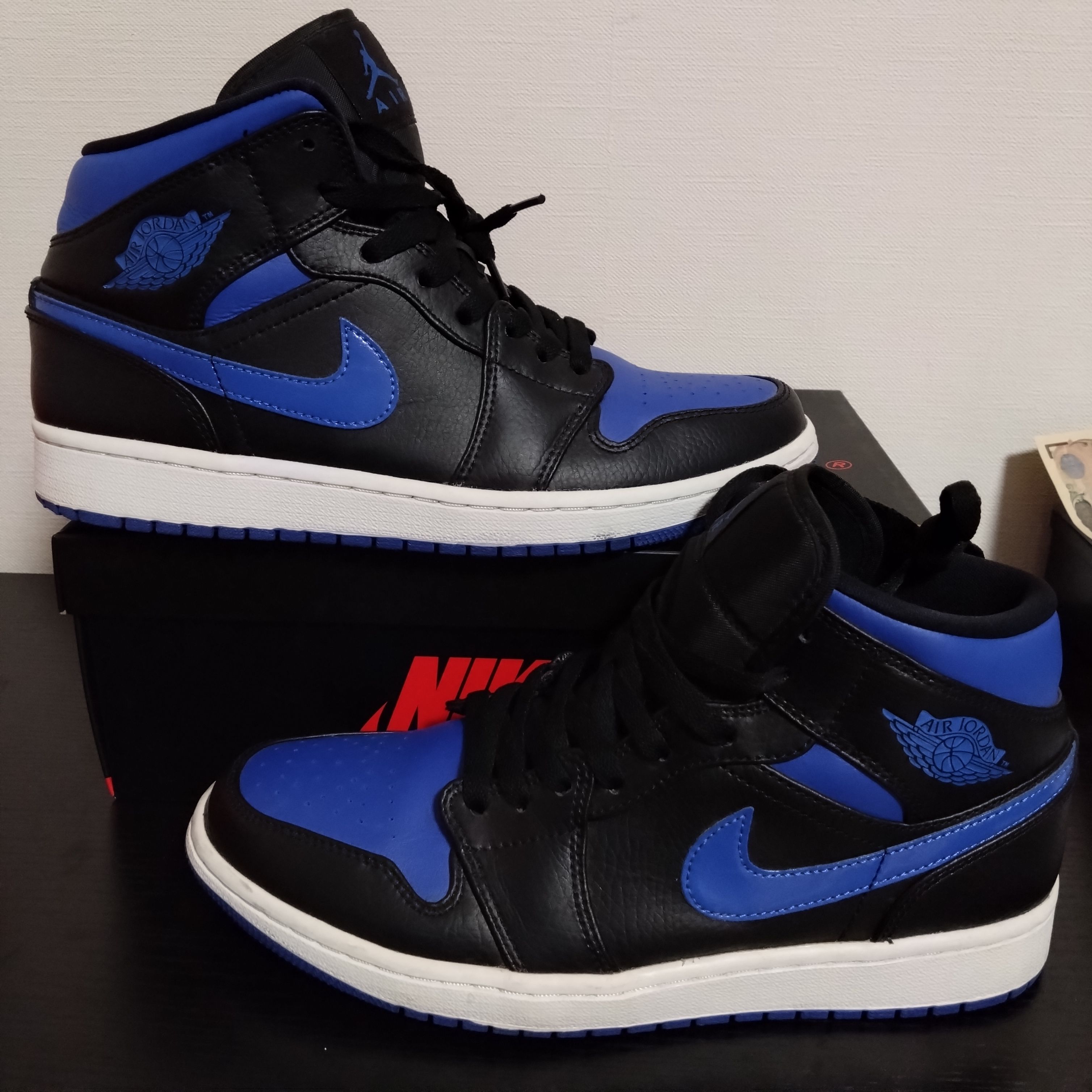 NIKE AIR JORDAN 1 MID "BLACK/BLUE"
