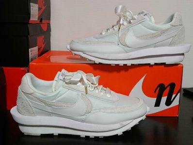 sacai × Nike LDV Waffle "Triple White"