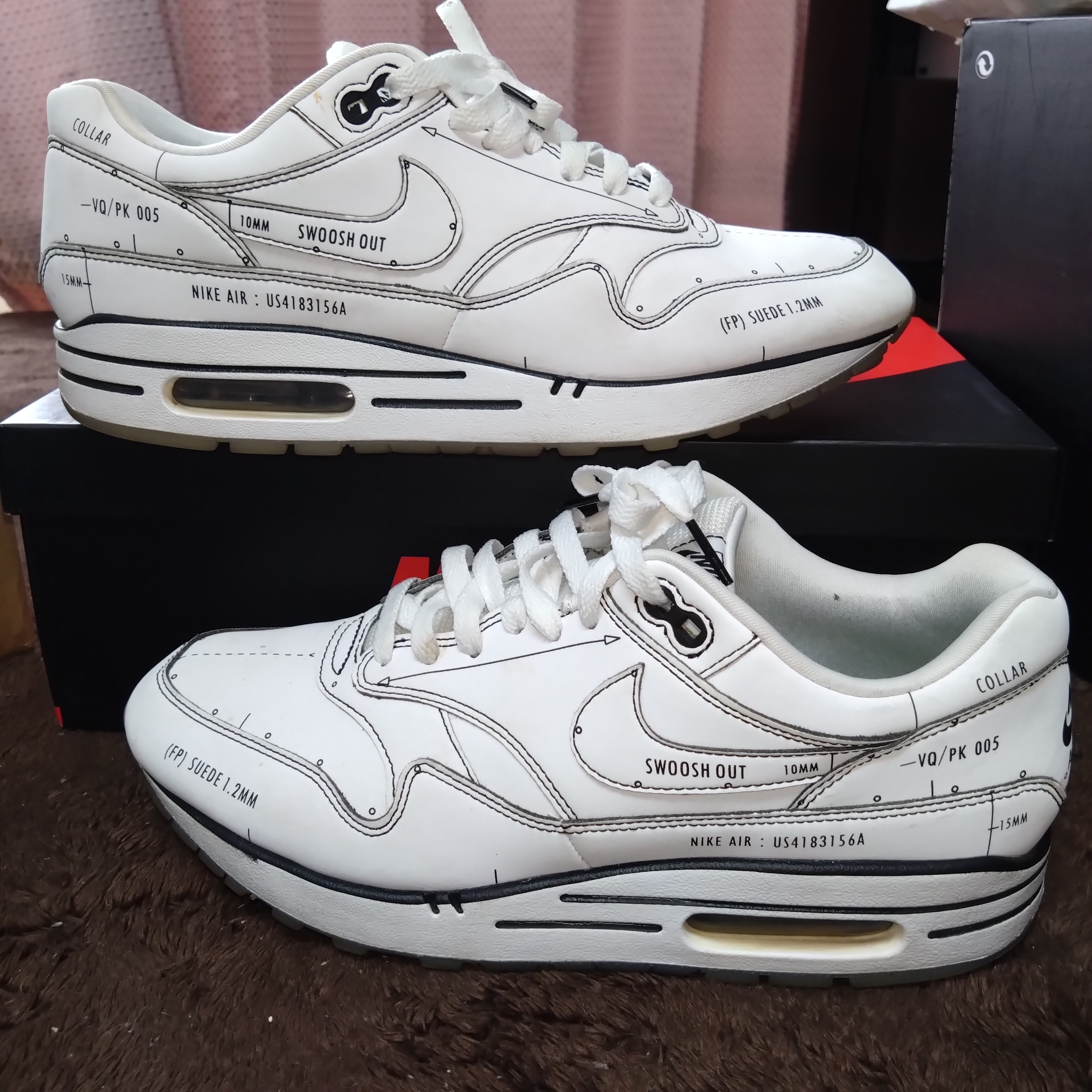 NIKE AIR MAX 1 "TINKER SCHEMATIC WHITE"