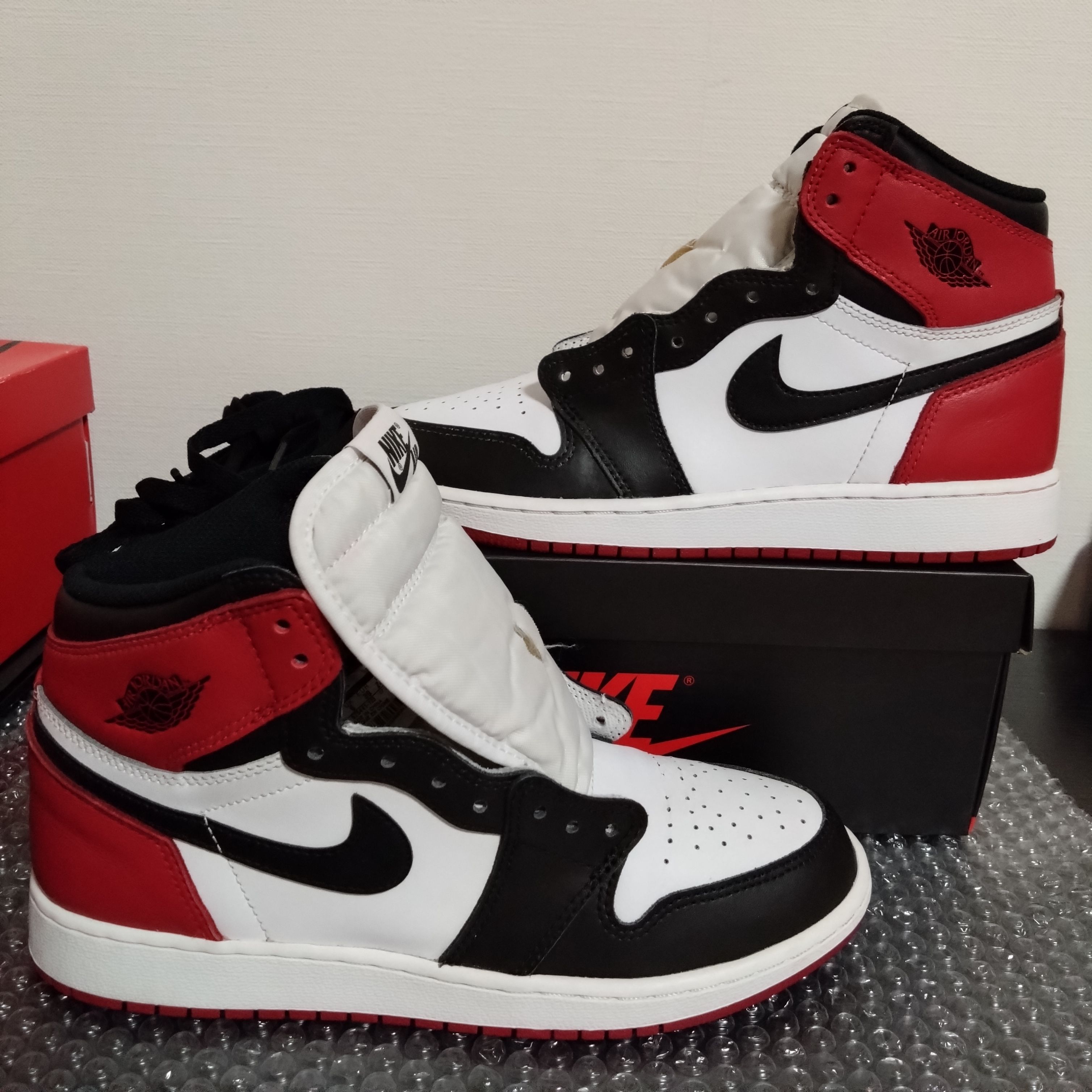 Nike Air Jordan 1 Retro High Black Toe (2016) (GS)