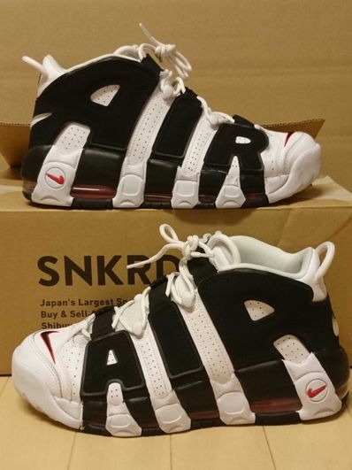 NIKE AIR MORE UPTEMPO "WHITE/BLACK/UNIVERSITY RED"(2020)