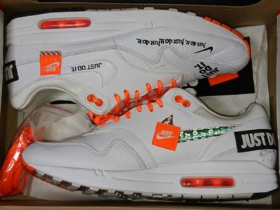 NIKE Women's AIR MAX 1 "WHITE JUST DO IT COLLECTION"