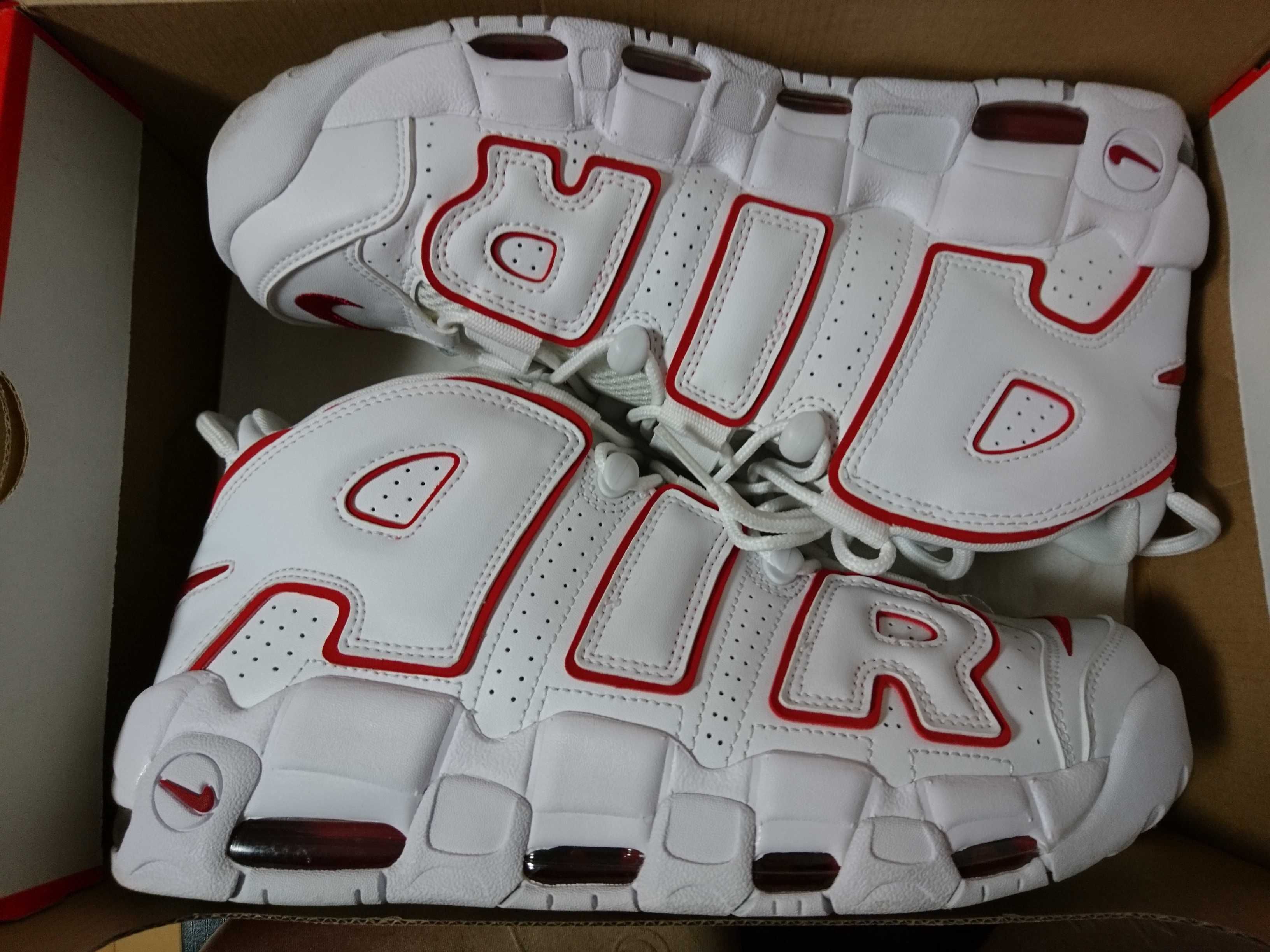 NIKE AIR MORE UPTEMPO "WHITE/VARSITY RED" (2021)