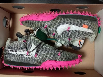 Off-White × Nike Women's Waffle Racer "Vivid Black"