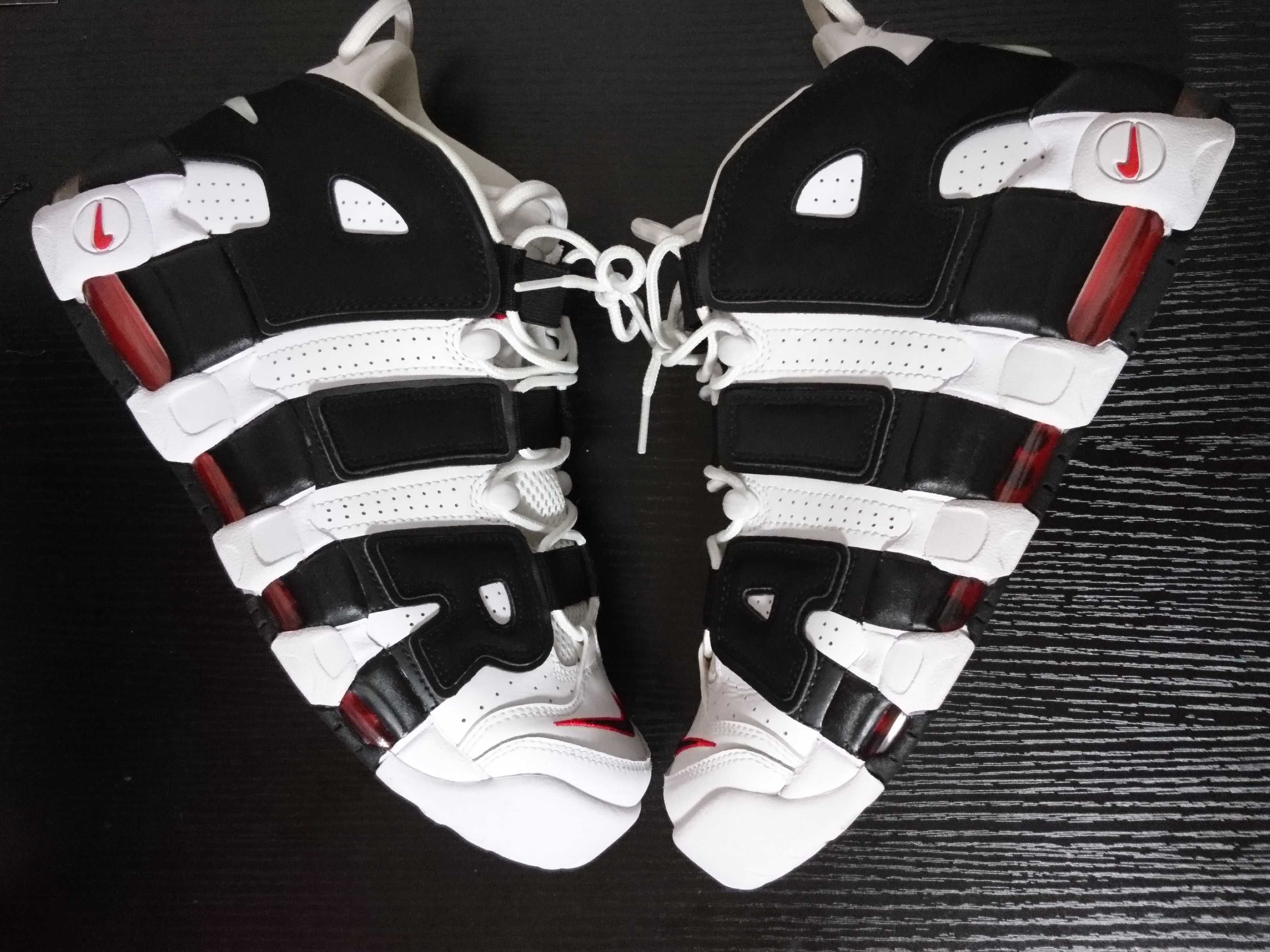 Nike Air More up Tempo "White/Black/University Red"(~2018)