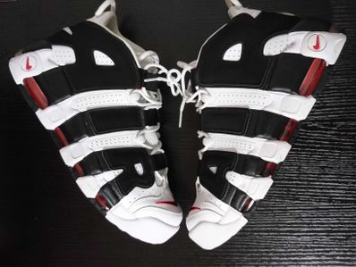 Nike Air More up Tempo "White/Black/University Red"(~2018)