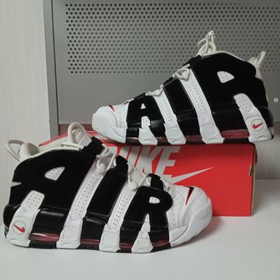 NIKE AIR MORE UPTEMPO "WHITE/BLACK/UNIVERSITY RED"(2020)