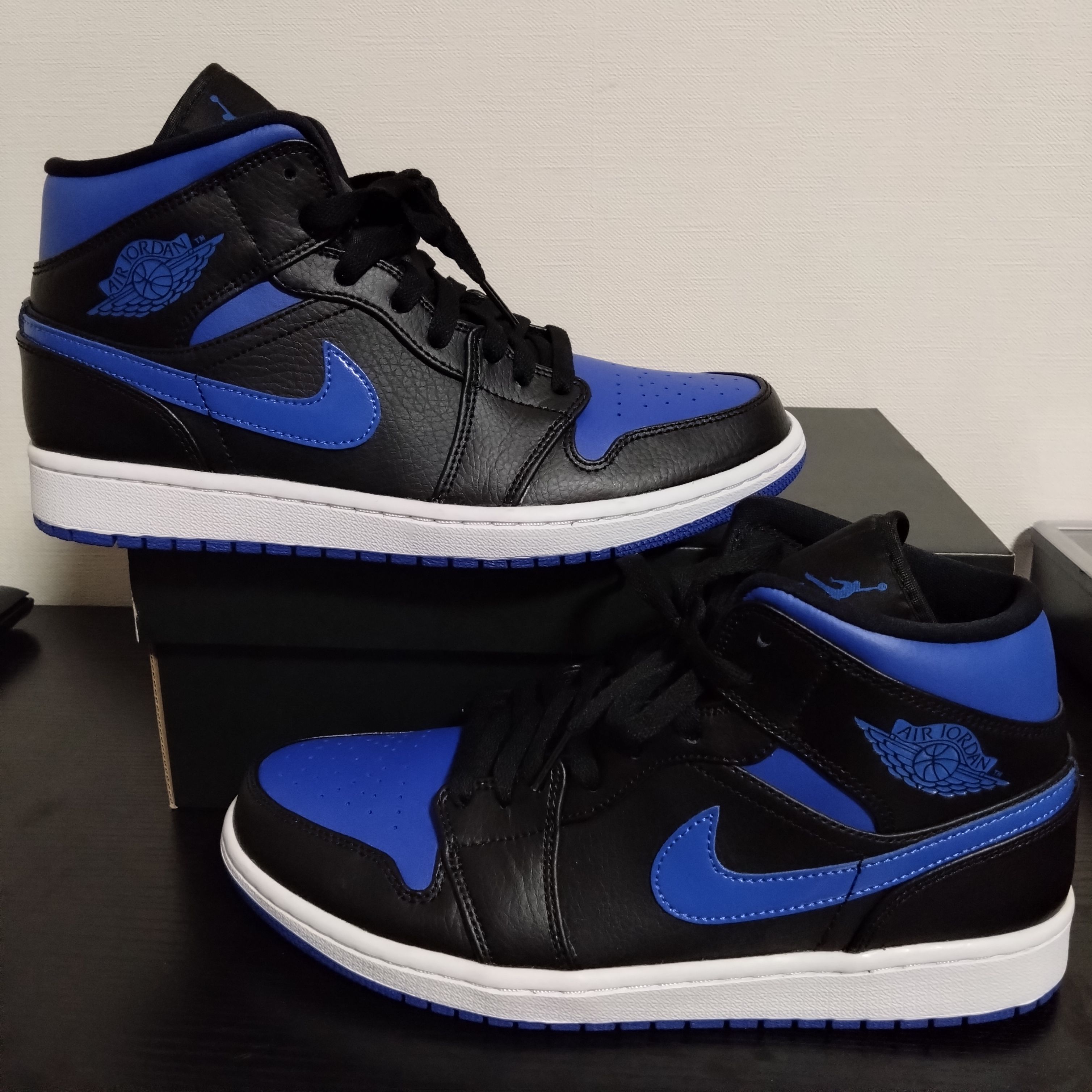 NIKE AIR JORDAN 1 MID "BLACK/BLUE"
