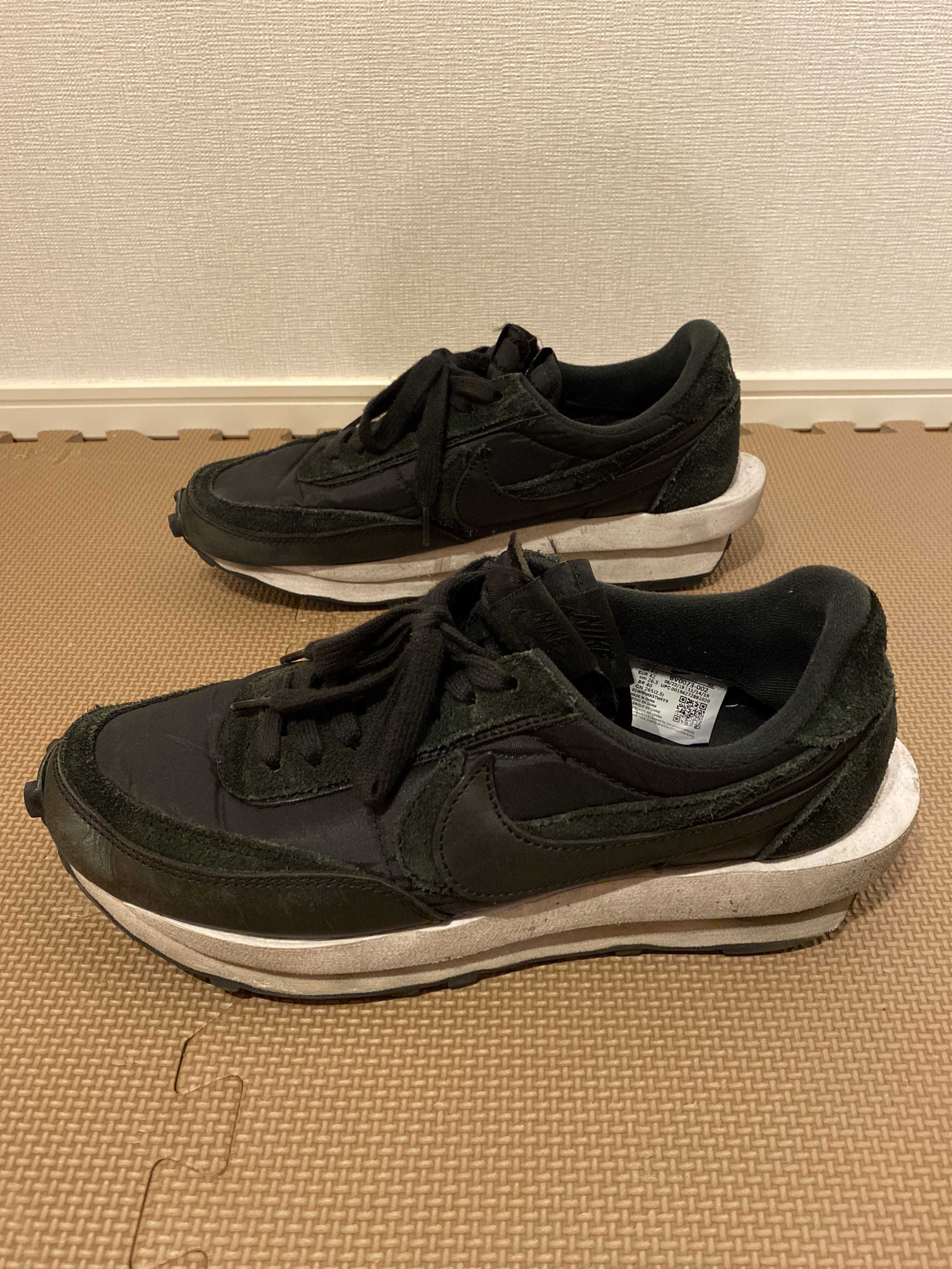 sacai × Nike LDV Waffle "Triple Black"