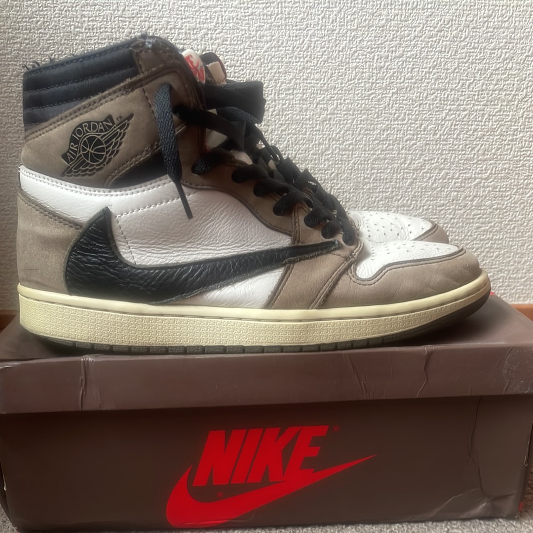 Travis Scott × Nike Air Jordan 1 Retro High OG TS SP "Sail/Dark Mocha"