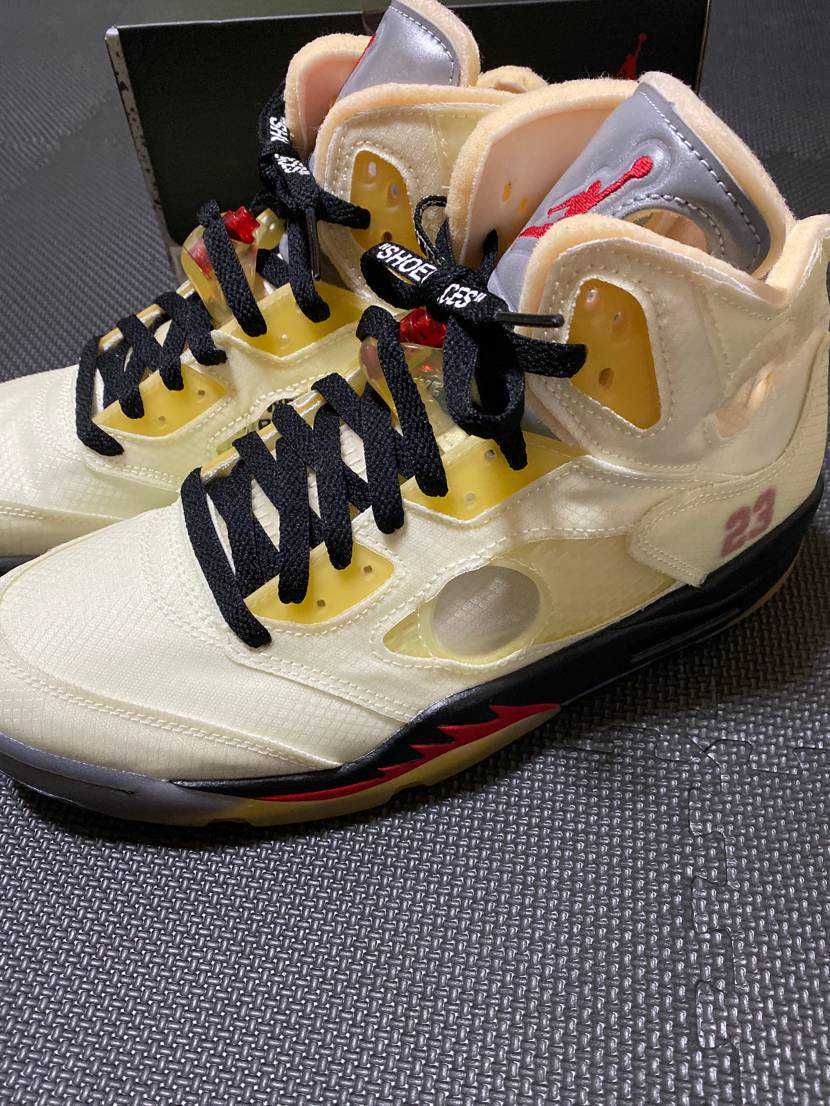 Off-White × Nike Air Jordan 5 "Sail"  