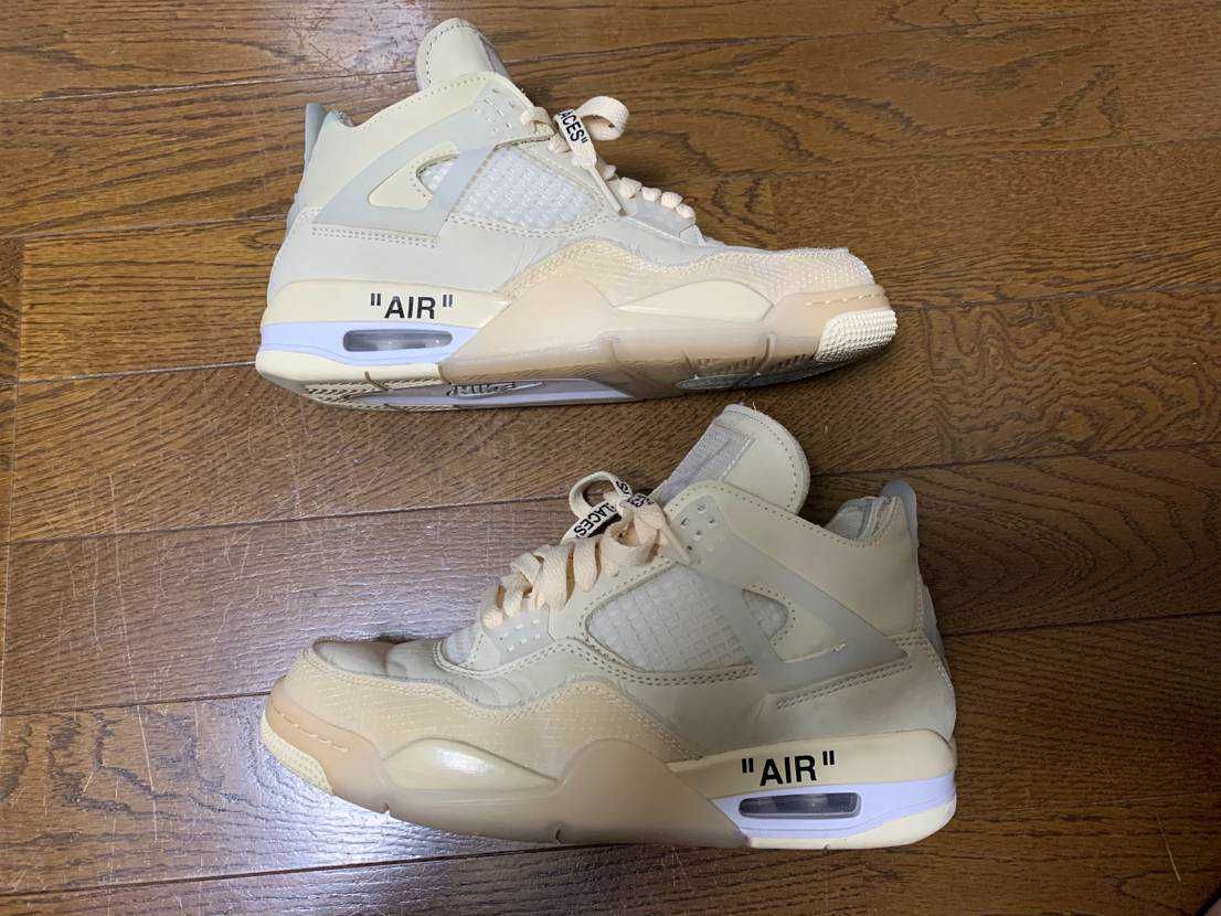 Off-White × Nike Women's Air Jordan 4 SP "Sail"