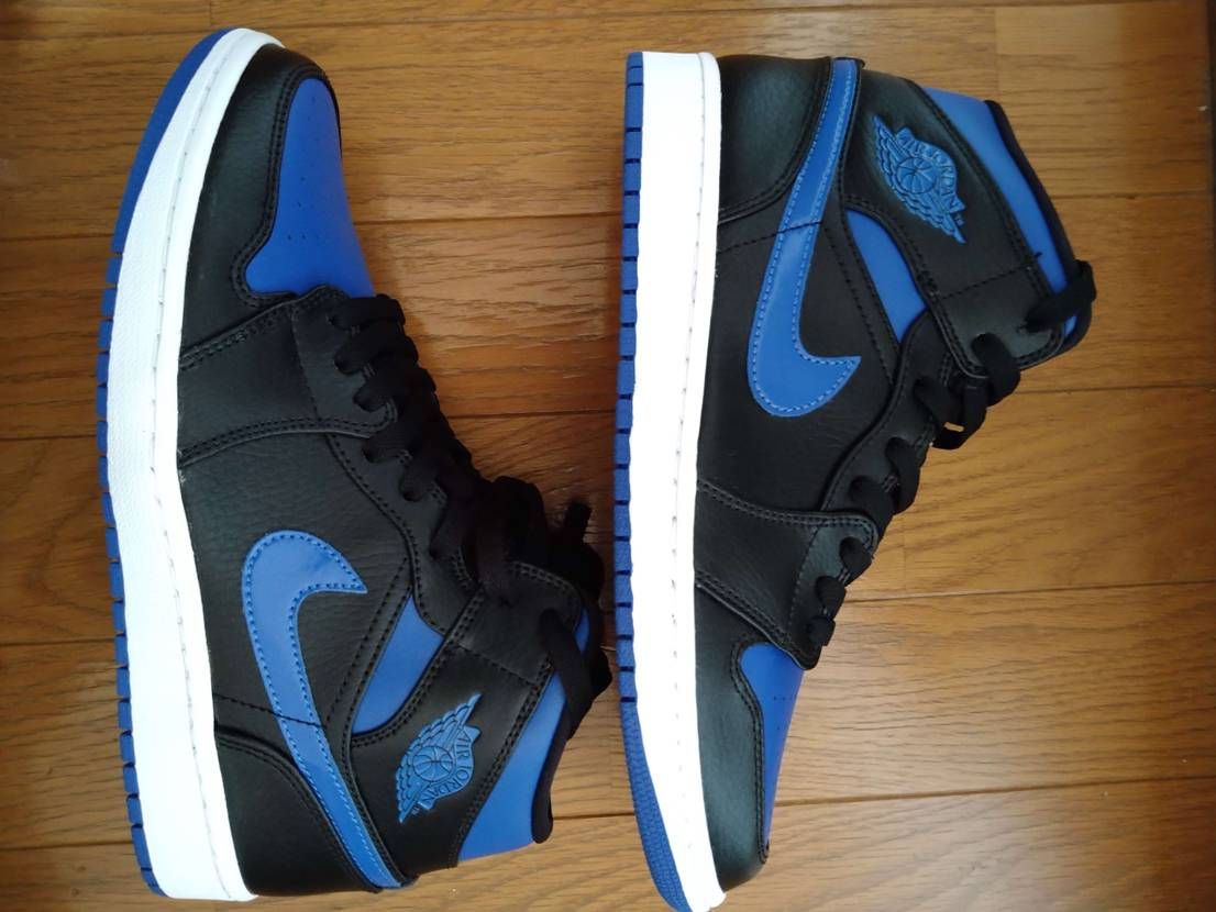 NIKE AIR JORDAN 1 MID "BLACK/BLUE"