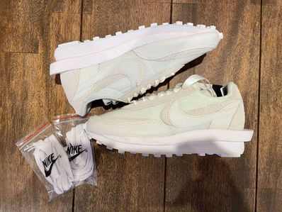 sacai × Nike LDV Waffle "Triple White"