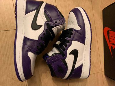 NIKE AIR JORDAN 1 RETRO HIGH OG GS "COURT PURPLE WHITE/BLACK" (2020)