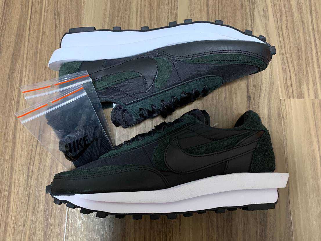 sacai × Nike LDV Waffle "Triple Black"