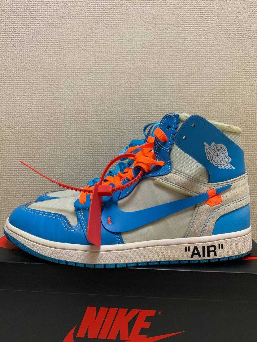 Off-White × Nike Air Jordan 1 High UNC "White/Dark Powder Blue"