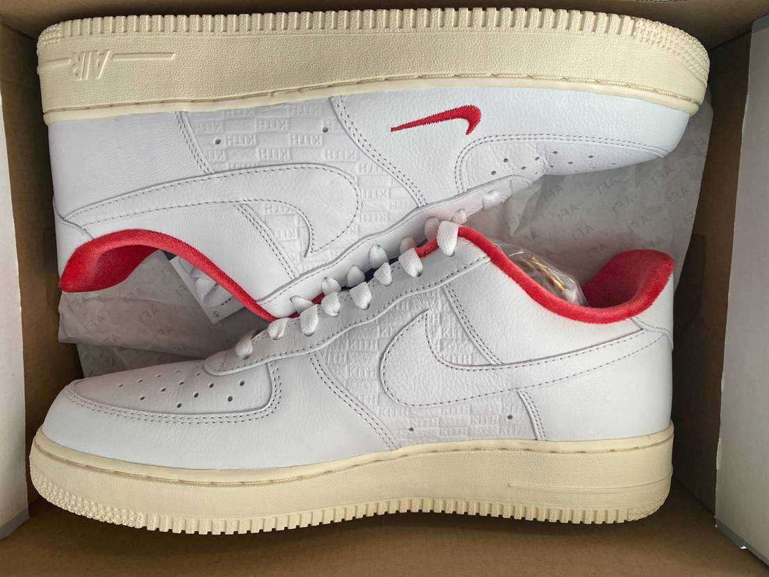 KITH × Nike Air Force 1 Low "White/Red"