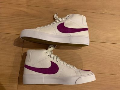 Nike SB Blazer Mid Edge "White/Purple/Gold"