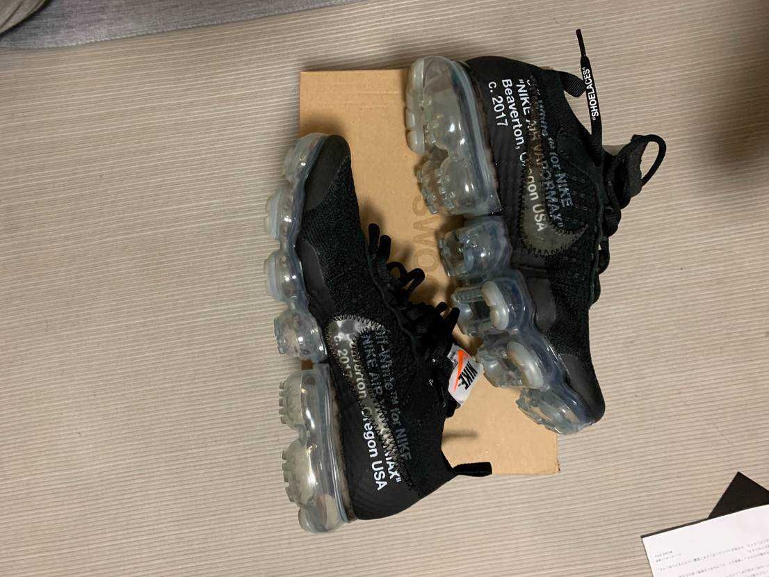 Off-White × Nike Air Vapormax "Black/Total Orange/Clear"