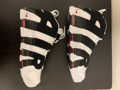 NIKE AIR MORE UPTEMPO "WHITE/BLACK/UNIVERSITY RED"(2020)