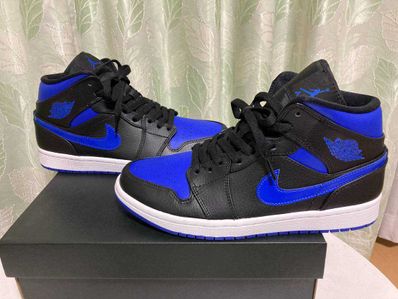 NIKE AIR JORDAN 1 MID "BLACK/BLUE"