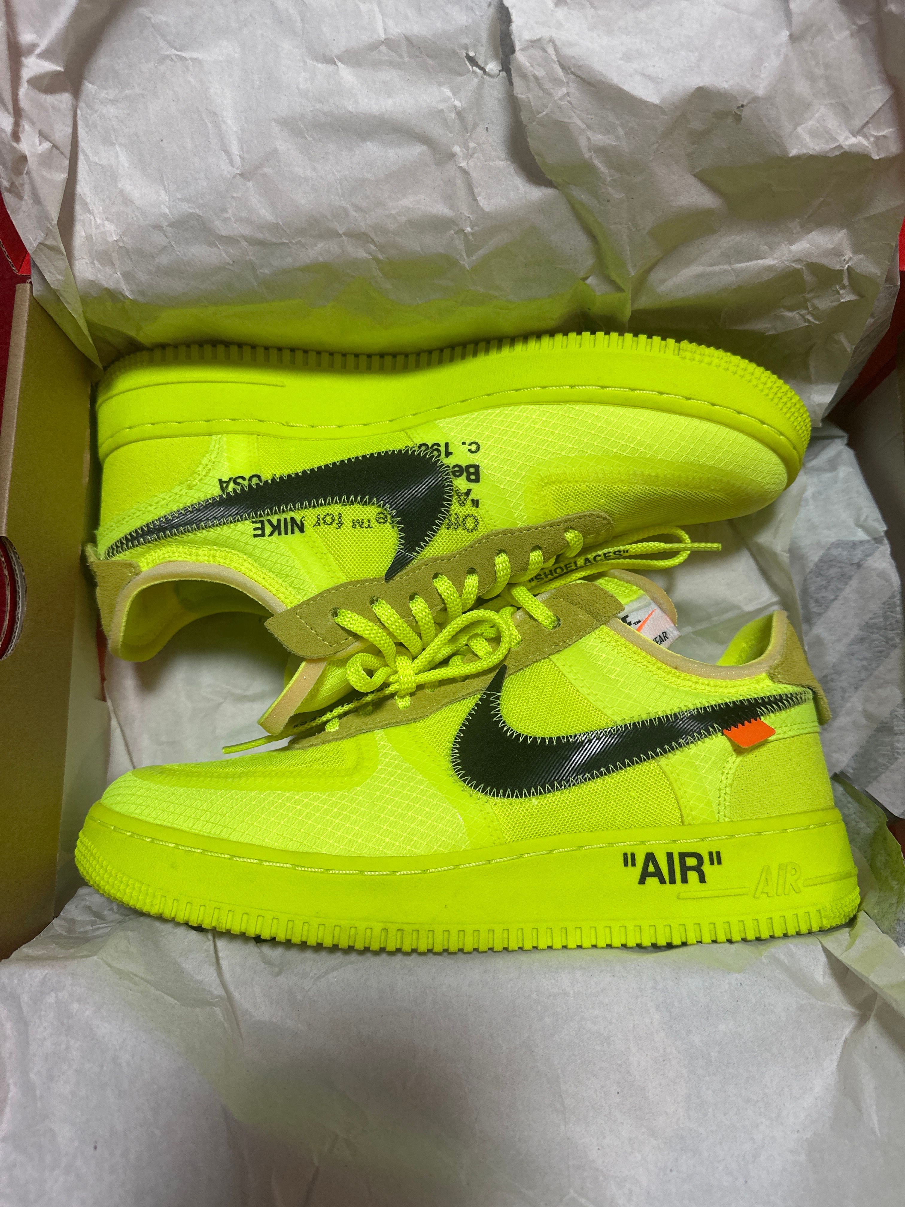 Off-White × Nike Air Force 1 Low "Volt"