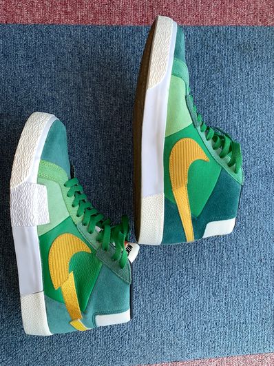 Nike SB Zoom Blazer Mid Premium "Aloe Verde/Gold"