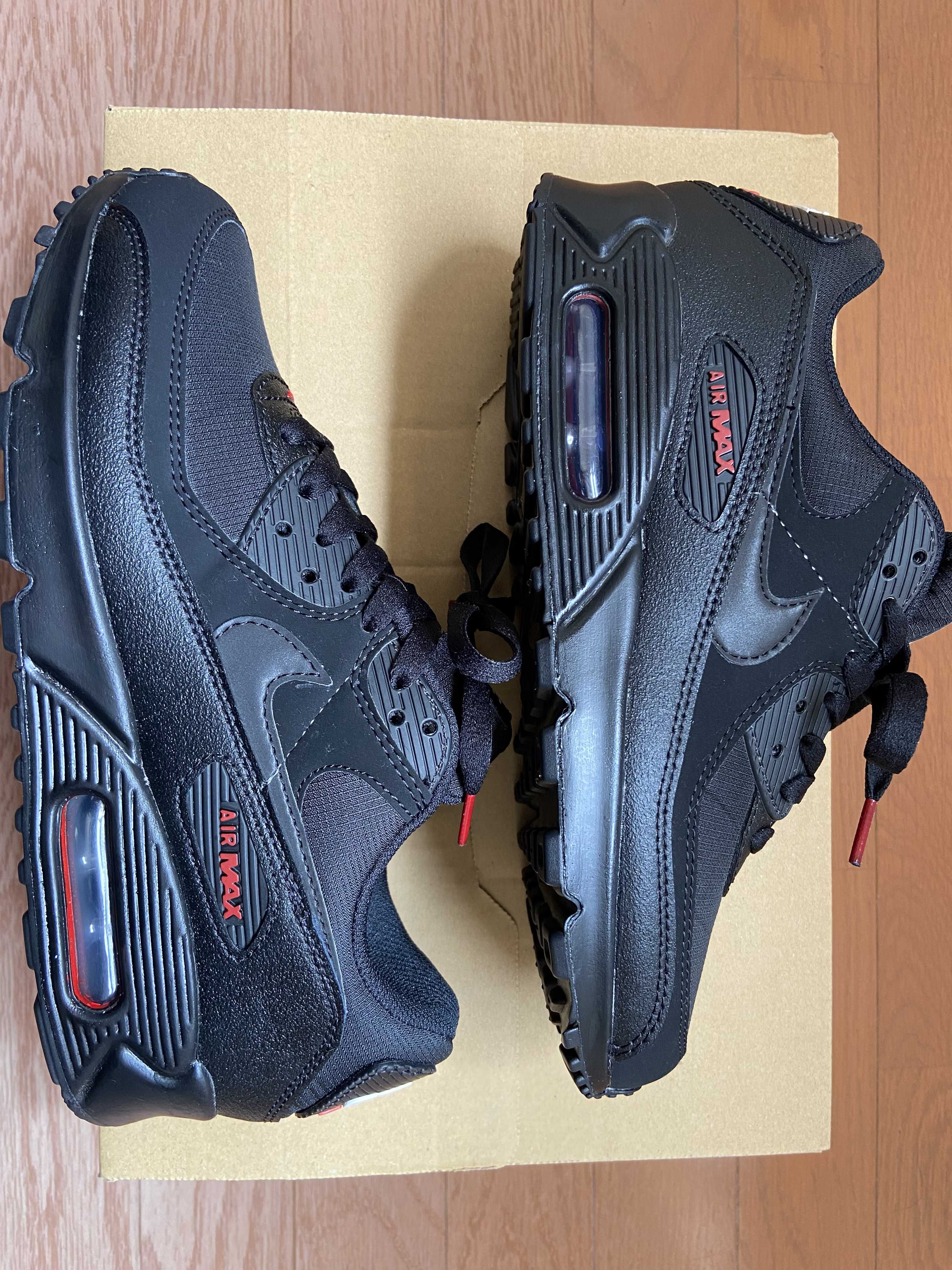 Nike Air Max 90 "Black/Sports Red/White"
