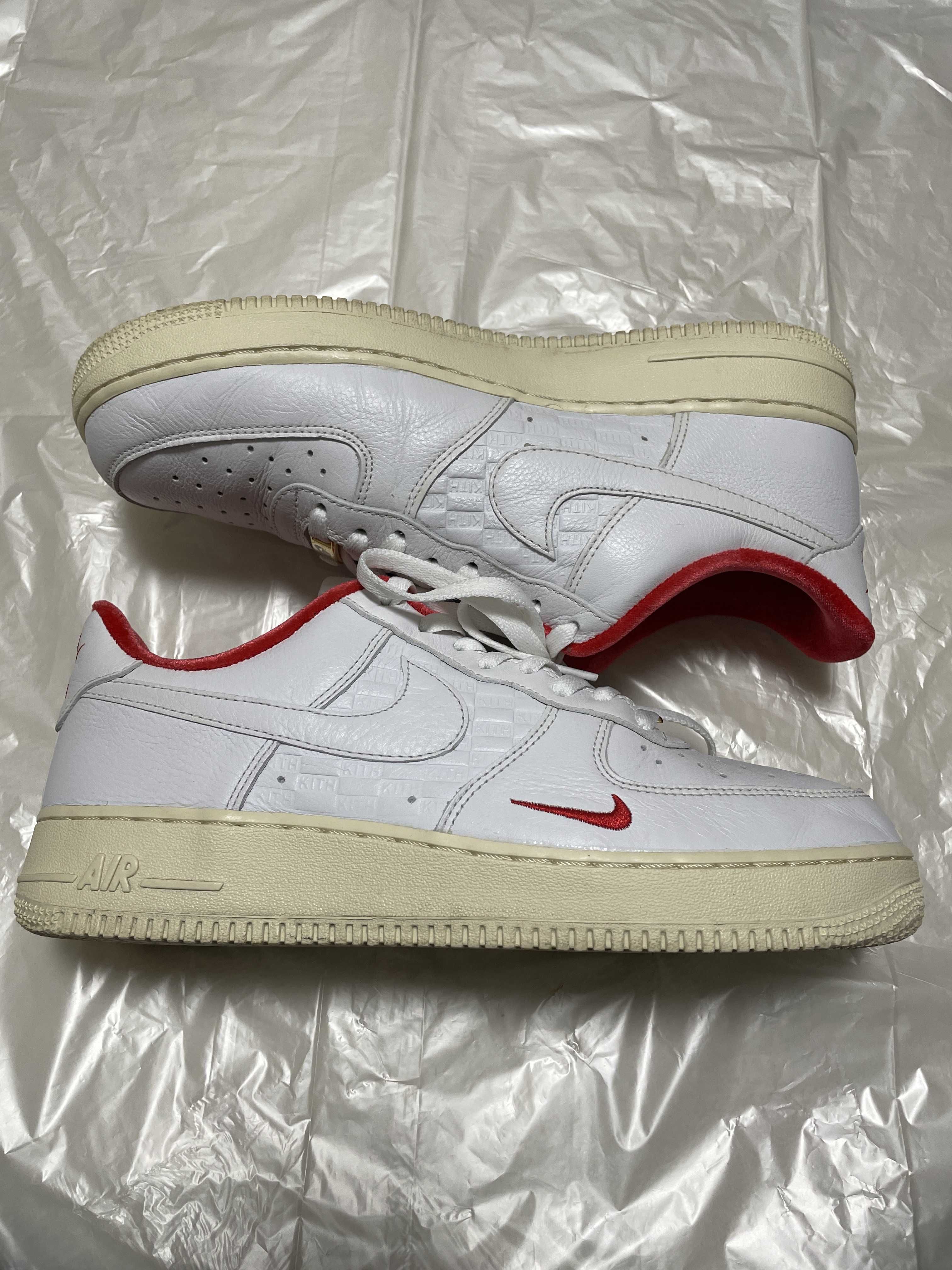 KITH × Nike Air Force 1 Low "White/Red"