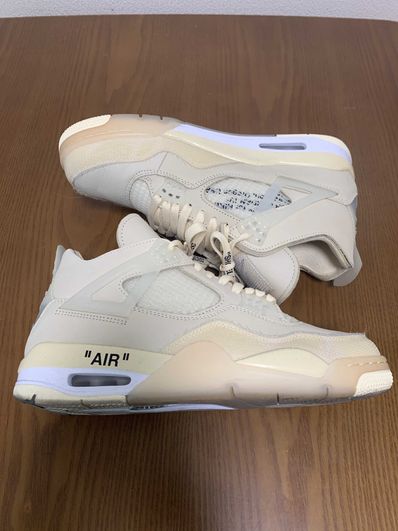 Off-White × Nike Women's Air Jordan 4 SP "Sail"