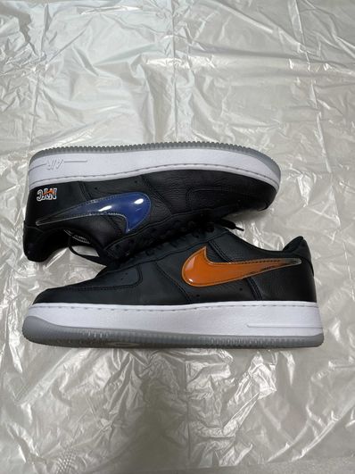 KITH × Nike Air Force 1 Low New York Knicks "Black/Brilliant Orange/Rush/Brilliant White"