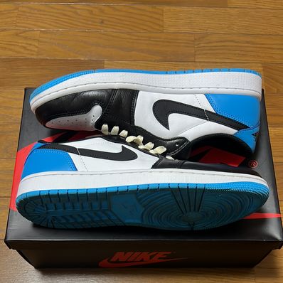 Nike Air Jordan 1 Low OG "Black and Dark Powder Blue/UNC"