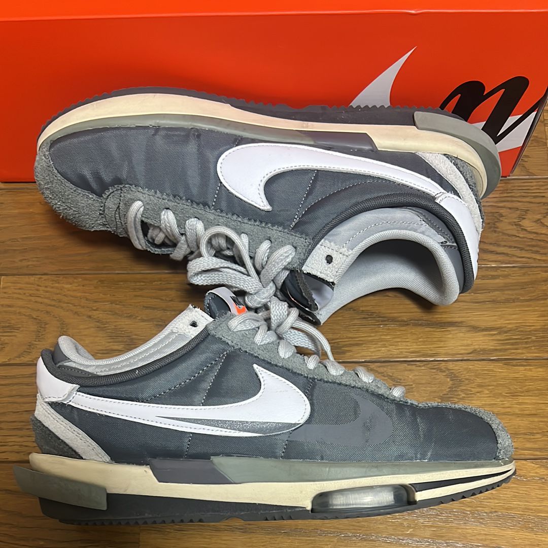 sacai × Nike Zoom Cortez "Iron Grey"