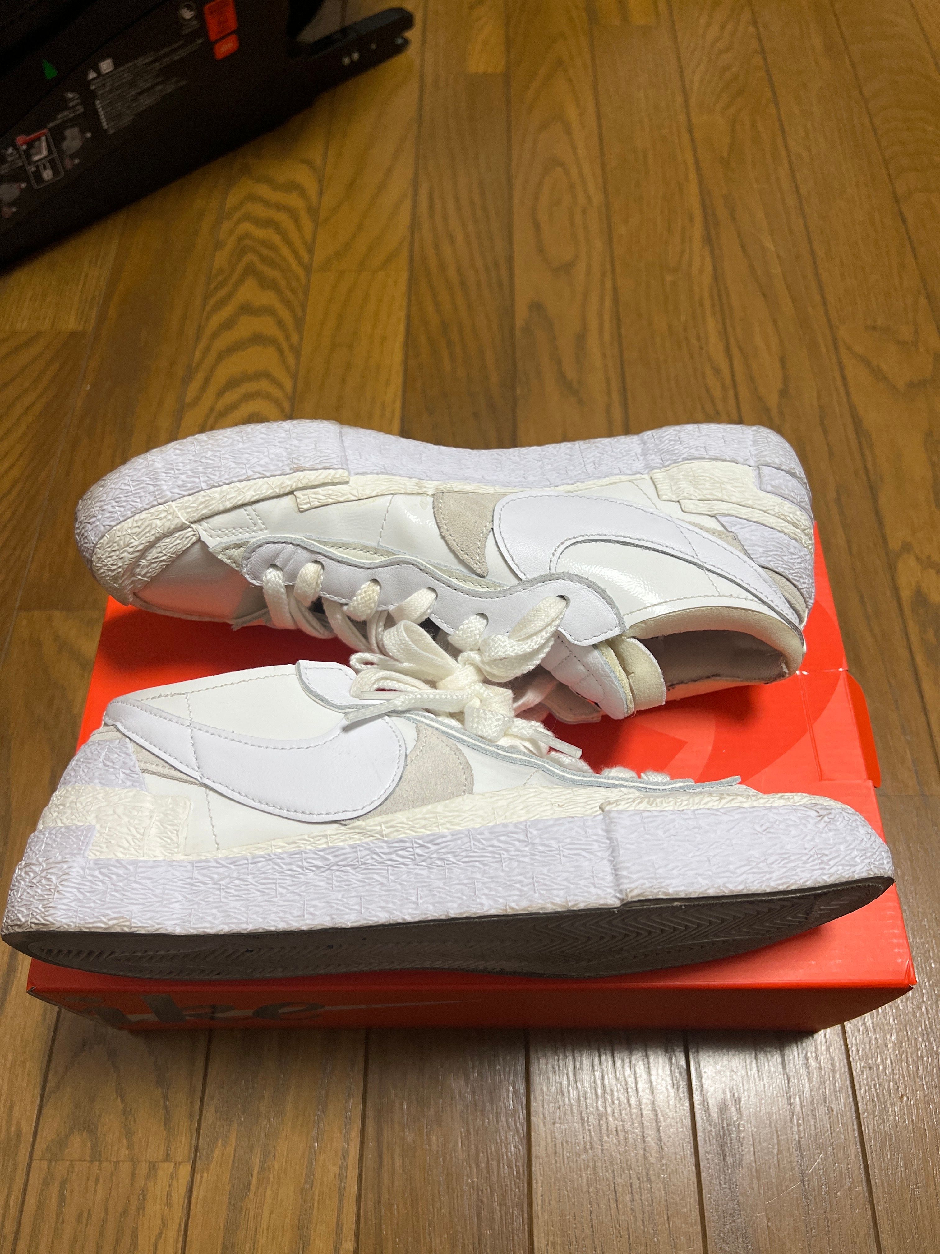 sacai × Nike Blazer Low "White Patent Leather"