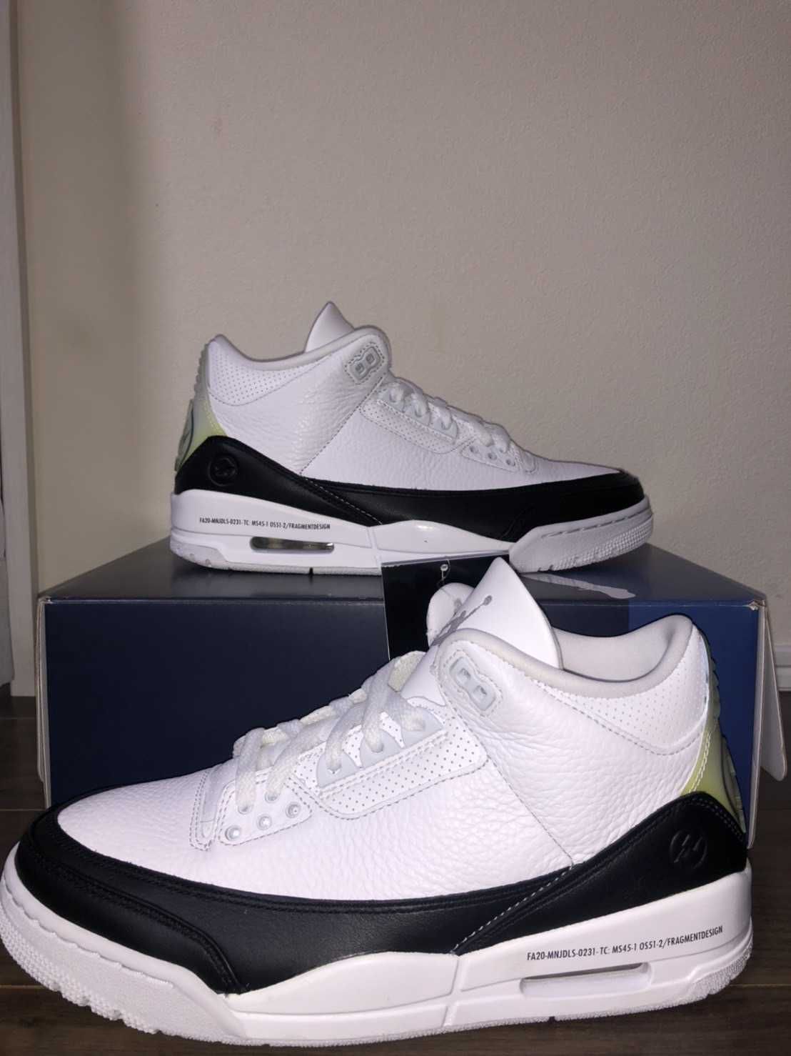 Fragment × Nike Air Jordan 3 "White/Black"